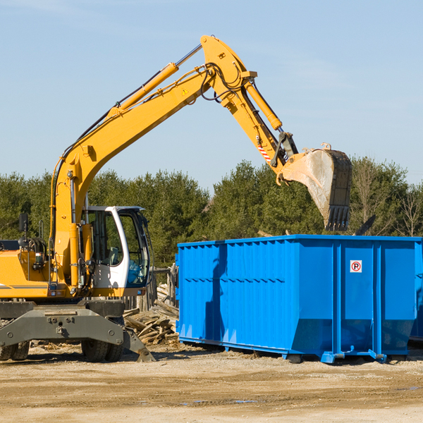 what size residential dumpster rentals are available in Cadogan